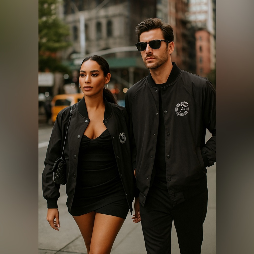 Roots/Shawn Mendes Black unisex Bomber Jacket